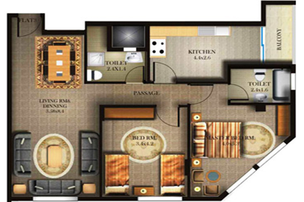 2 Bedroom Flat